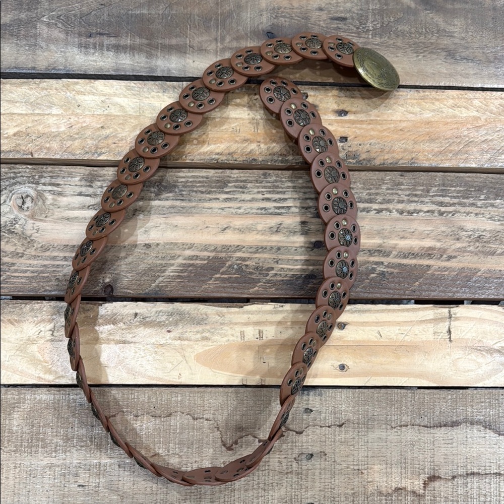 Brown Leather Women's Belt
